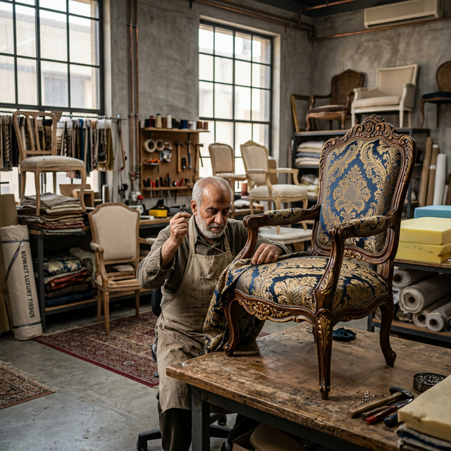 تنجيد الكراسي بجميع أنواعها