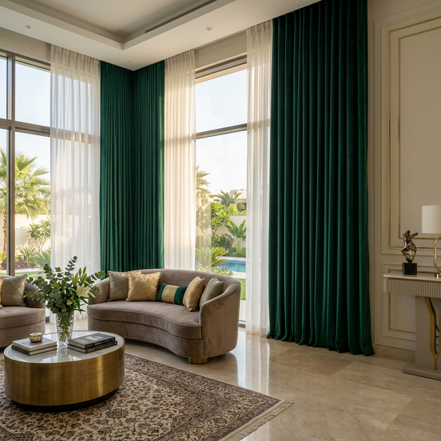 تفصيل وتنجيد وتركيب الستائر