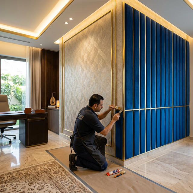 تنجيد وتركيب ورق الجدران